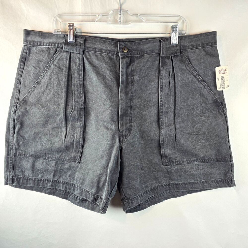 Ron Jon Surf Shop Weeds Shorts Mens Size 40 Gray Cotton Pleated Casual Vintage